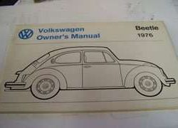 1976 Volkswagen Beetle Owner's Manual