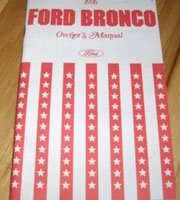 1976 Ford Bronco Owner's Manual