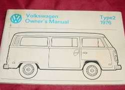 1976 Volkswagen Bus/Transporter Owner's Manual