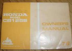 1976 Honda CB125S Motorcycle Owner's Manual