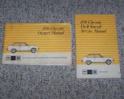 1976 Chevrolet Chevette Owner's Manual Set