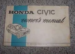 1976 Honda Civic Owner's Manual