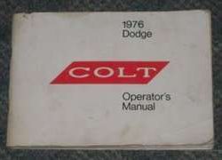 1976 Dodge Colt Owner's Manual