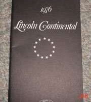 1976 Lincoln Continental Owner's Manual