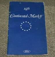 1976 Lincoln Continental Mark IV Owner's Manual
