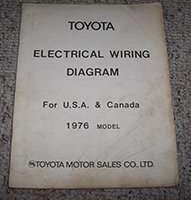 1976 Toyota Corolla Electrical Wiring Diagram Manual