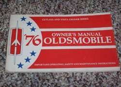 1976 Oldsmobile Cutlass & Vista Cruiser Series Owner's Manual