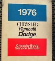 1976 Chrysler Cordoba Chassis & Body Service Manual