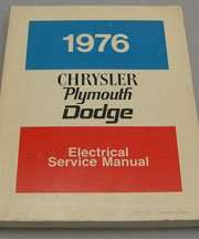 1976 Dodge Charger Electrical Service Manual