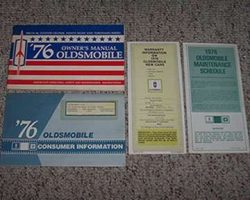 1976 Oldsmobile Delta 88, Custom Cruiser, Ninety-Eight & Toronado Owner's Manual Set