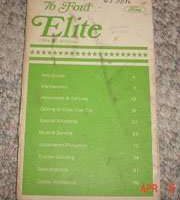 1976 Ford Elite Owner's Manual