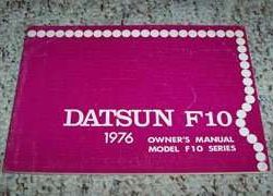 1976 Datsun F10 Owner's Manual