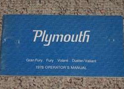 1976 Plymouth Valiant Owner's Manual