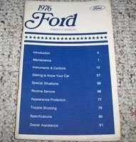 1976 Ford LTD & Country Squire Owner's Manual