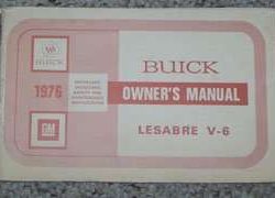 1976 Buick LeSabre V-6 Owner's Manual
