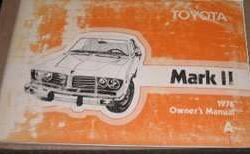 1976 Toyota Mark II Owner's Manual