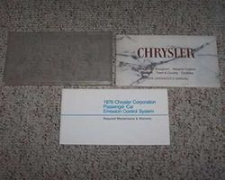 1976 Chrysler Cordoba Owner's Manual Set