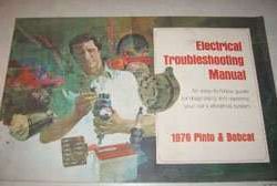 1976 Ford Pinto Electrical Troubleshooting Wiring Manual