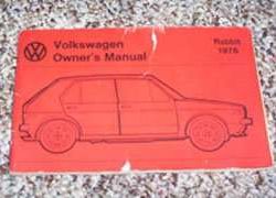 1976 Volkswagen Rabbit Owner's Manual