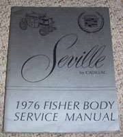 1976 Cadillac Seville Fisher Body Service Manual