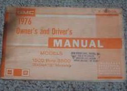 1976 GMC Truck Models 1500-3500 Owner's Manual