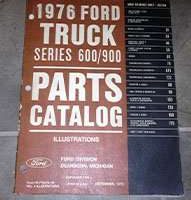 1976 Ford B-Series School Bus Parts Catalog Illustrations