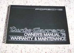 1976 Porsche 911 Turbo Carrera Owner's Manual