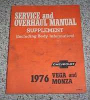 1976 Chevrolet Vega & Monza 2   2 Service Manual Supplement