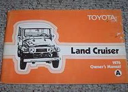1976 Toyota Land Cruiser Owner's Manual
