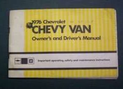 1976 Chevrolet Van Owner's Manual