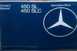 1978 Mercedes Benz 450SL & 450SLC Owner's Manual
