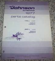 1977 Johnson Outboards 175 & 200 HP Models Parts Catalog
