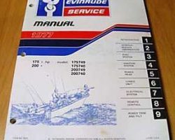 1977 Evinrude 175 & 200 HP Models Service Manual