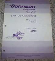 1977 Johnson Outboards 70 & 75 HP Models Parts Catalog