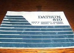 1977 Datsun 810 Owner's Manual