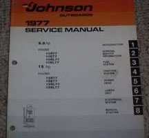 1977 Johnson 9.9 & 15 HP Outboard Motor Service Manual