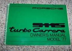 1977 Porsche 911S Turbo Carrera Owner's Manual