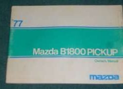 1977 Mazda B1800 Pickup Truck Owner's Manual