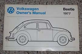 1977 Volkswagen Beetle Owner's Manual