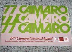 1977 Chevrolet Camaro Owner's Manual