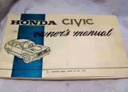 1977 Honda Civic Owner's Manual