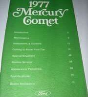 1977 Mercury Comet Owner's Manual