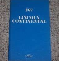 1977 Lincoln Continental Owner's Manual