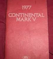 1977 Lincoln Continental Mark V Owner's Manual