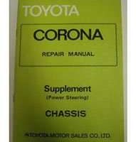 1977 Toyota Corona Chassis Power Steering Service Repair Manual Supplement