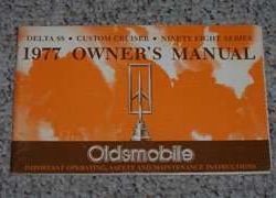 1977 Oldsmobile Delta 88, Custom Cruiser & Ninety-Eight Owner's Manual