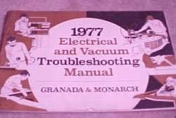 1977 Ford Granada Electrical & Vacuum Troubleshooting Wiring Manual