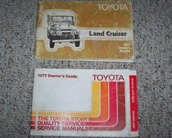 1977 Toyota Land Cruiser Owner's Manual Set