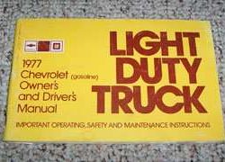 1977 Chevrolet Light Duty Truck Owner's Manual