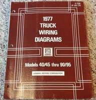 1977 Chevrolet Medium & Heavy Duty Truck 40/45 Thru 90/95 Wiring Diagrams Manual